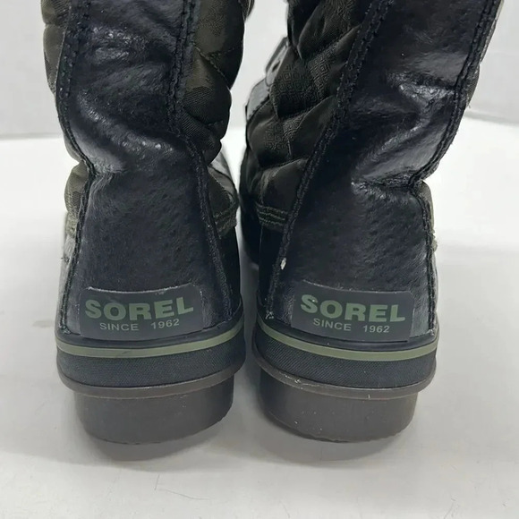 Sorel Tofino II Faux Fur Waterproof Lace Up Snow Winter Boots Camo Green Size 8 - Picture 4 of 9